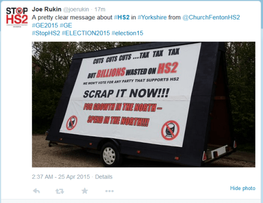 'Spend in the North'? Nimbys complaining about Hs2 being built near their village in Yorkshire seem rather confused...
