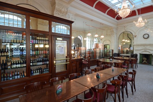 The gorgeous former First Class Dining Room has been reopened as the Tap extension, which housies the microbrewery.