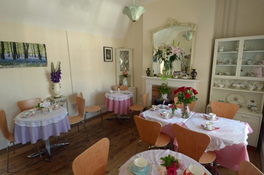 Inside the tea room at Ridgmont