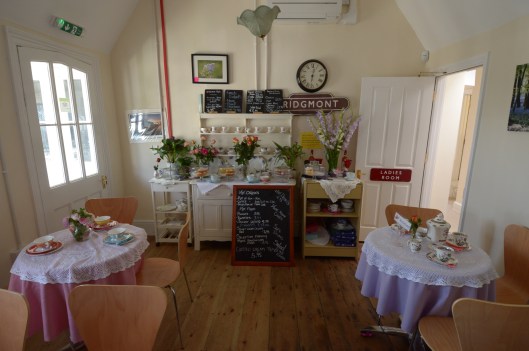 Another view of the tea room - and some of the delicious cakes baked by volunteers...
