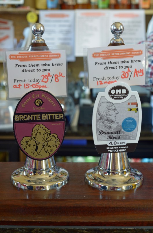 Chris & Andrew are keen to let customers know how long the beers been on - hence these beer labels..