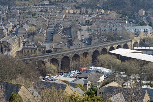 DG210417. West Vale viaduct. Holywell Green branch 8.4.15
