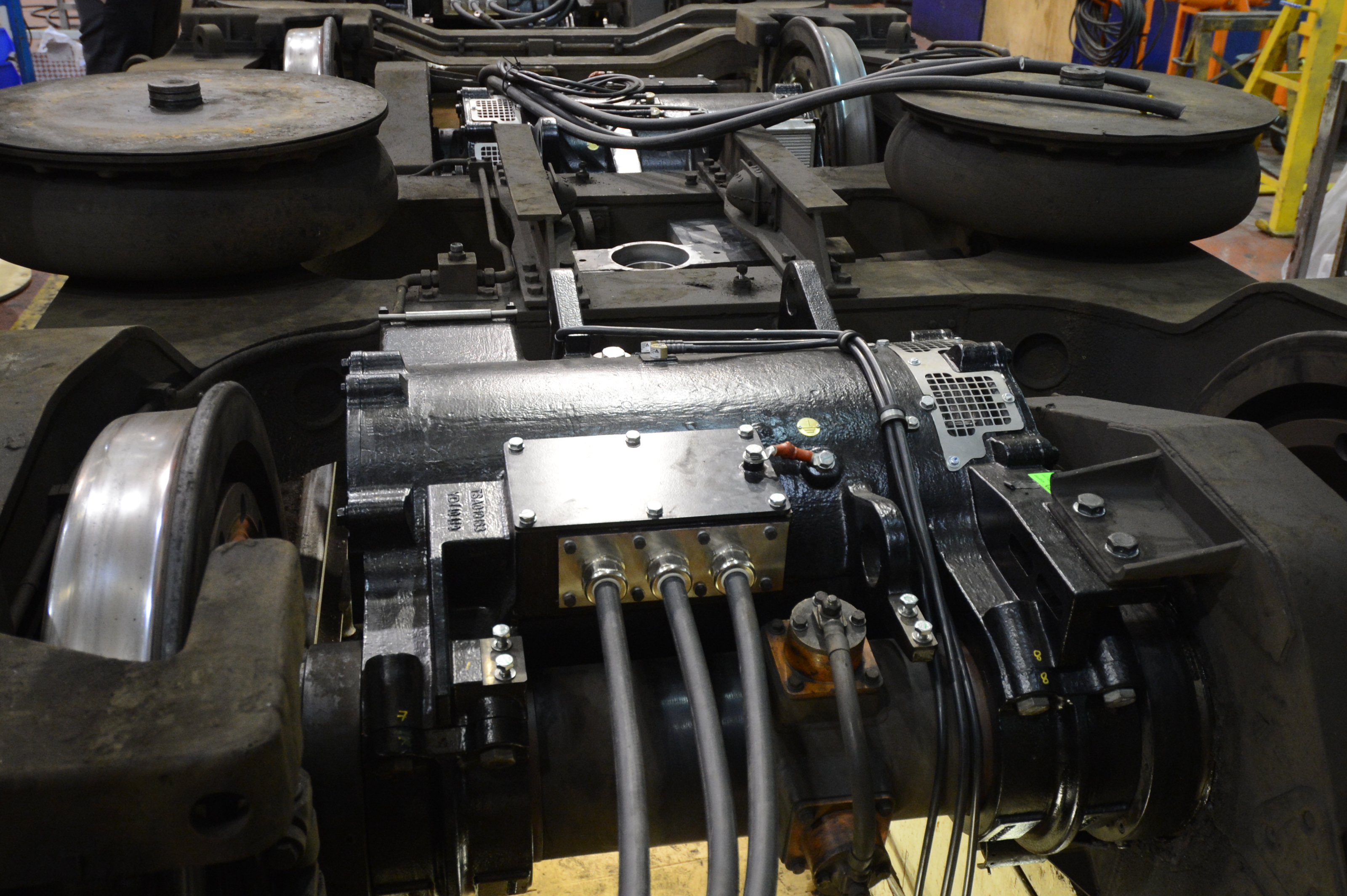 AC traction motors installed in 62778s bogies