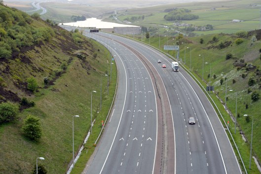 Looking West at the same location