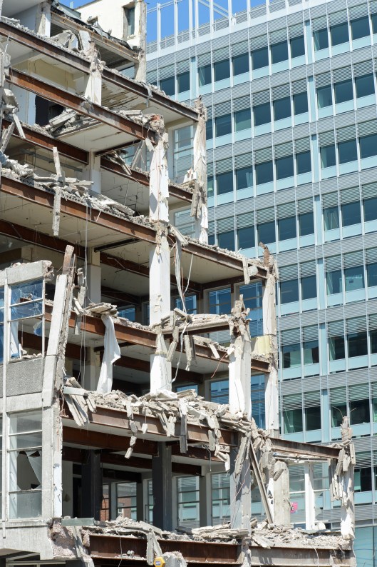 The remains of Quay House...