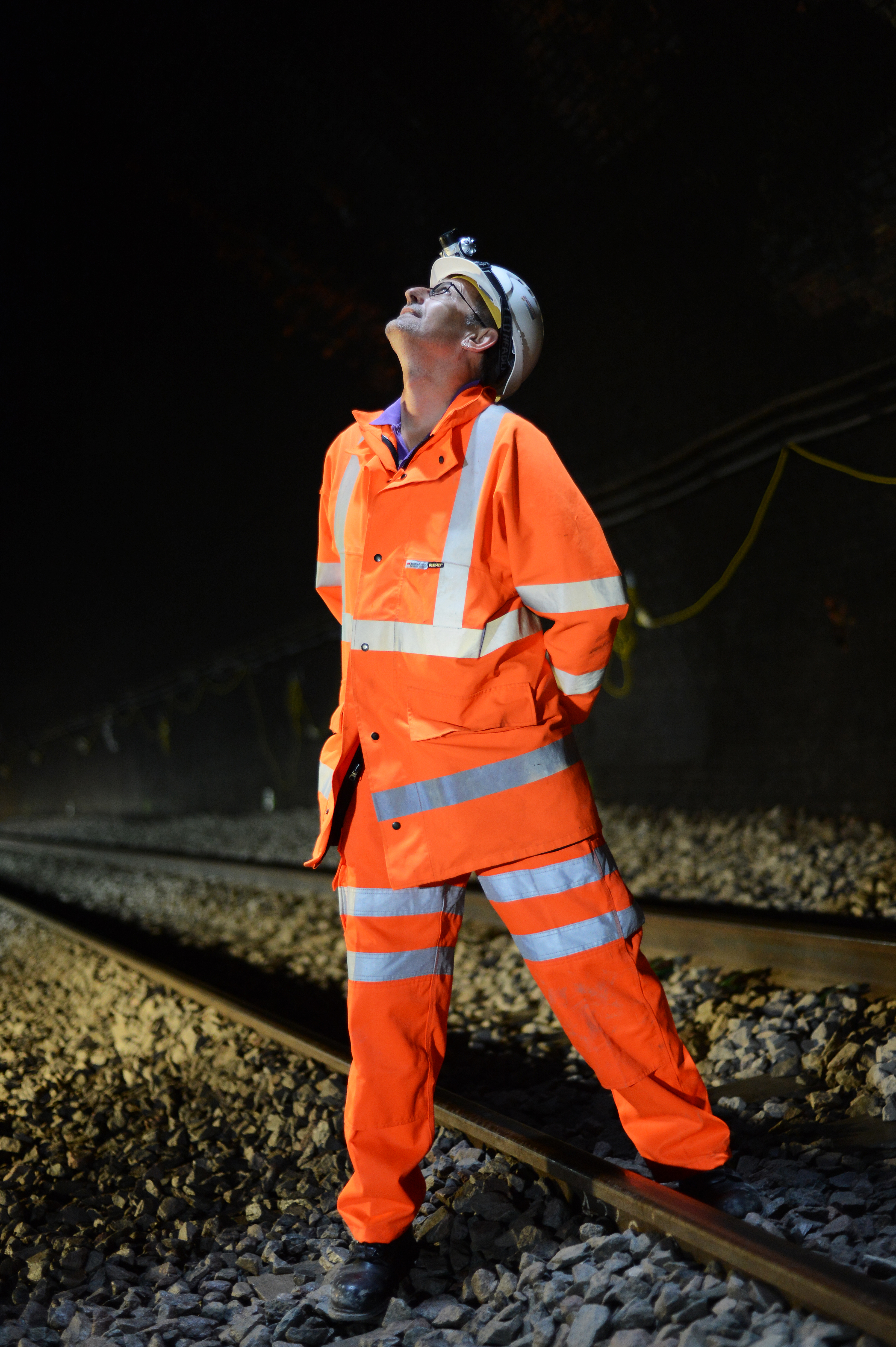 Beam me up Scottie! looking up one of the air shafts in the Box tunnel.
