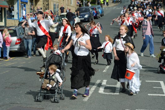 Still being in your pram is no barrier to taking part in rushbearing!