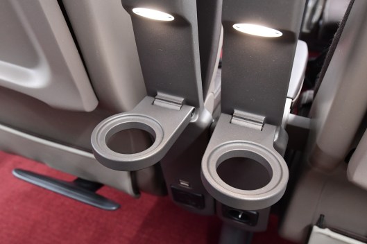 DG270738 Executive seats cup holders.. Brussels Midi. Belgium. 23.5.17