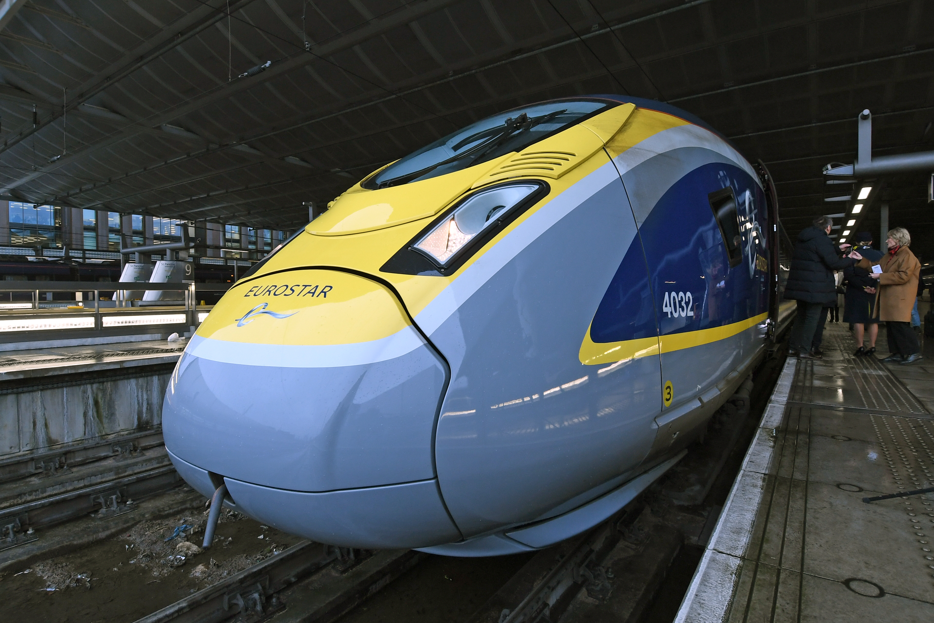 DG289701. 4032. Train 9114, the press trip to Amsterdam. St Pancras International. 20.2.18