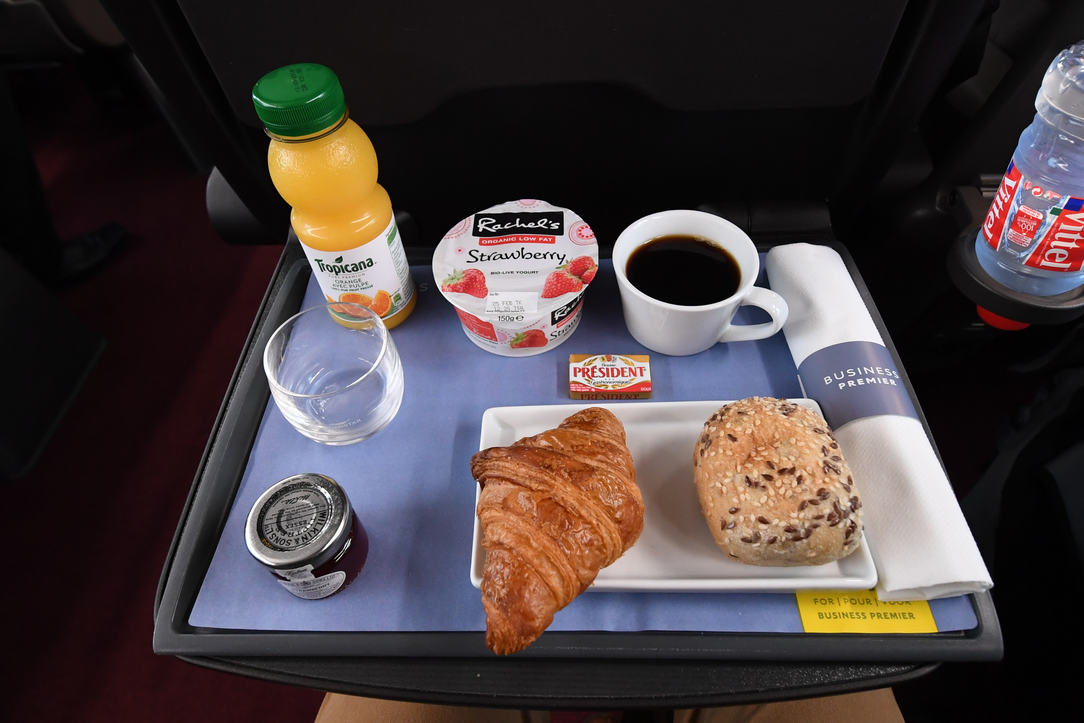 DG289723. breakfast in Business Premier. train 9114, the press trip to Amsterdam. 20.2.18