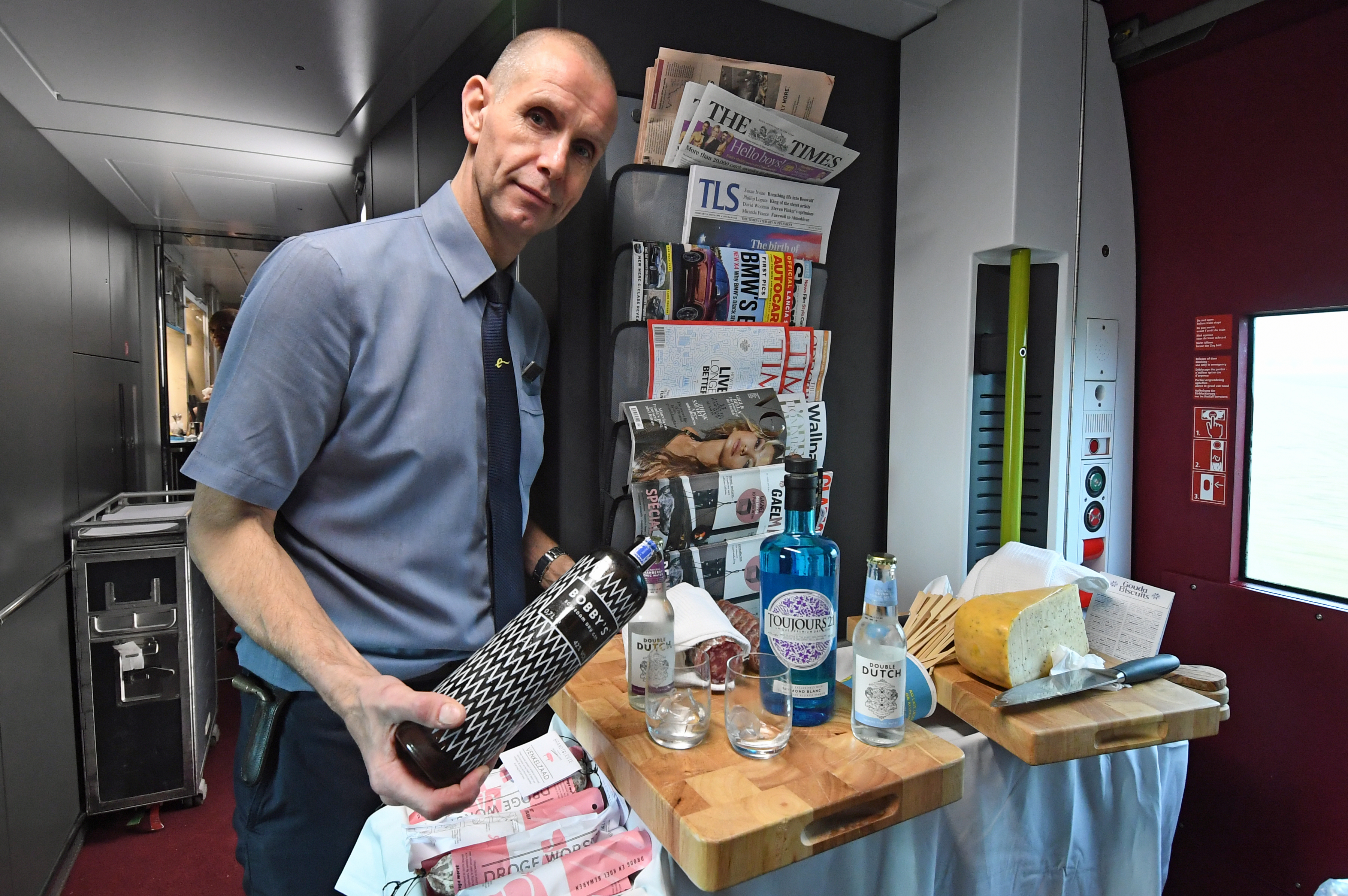 DG289806. Samples of Dutch goodies. train 9114, the press trip to Amsterdam. 20.2.18