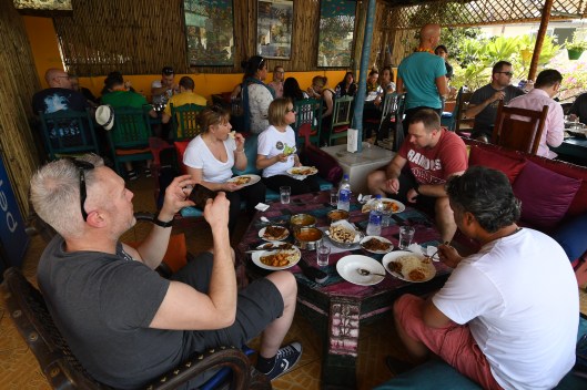 DG290960. First meal and meet the staff. Jyoti Mahal. Delhi. India. 3.3.18