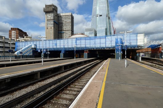 DG123693. Readying for demolition. London Bridge. 11.9.12.