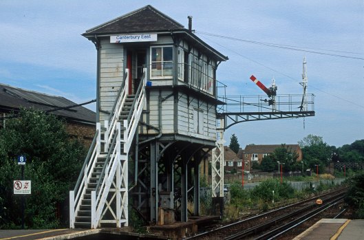 05940. Signalbox. Canterbury East. 21.7. 1996.crop