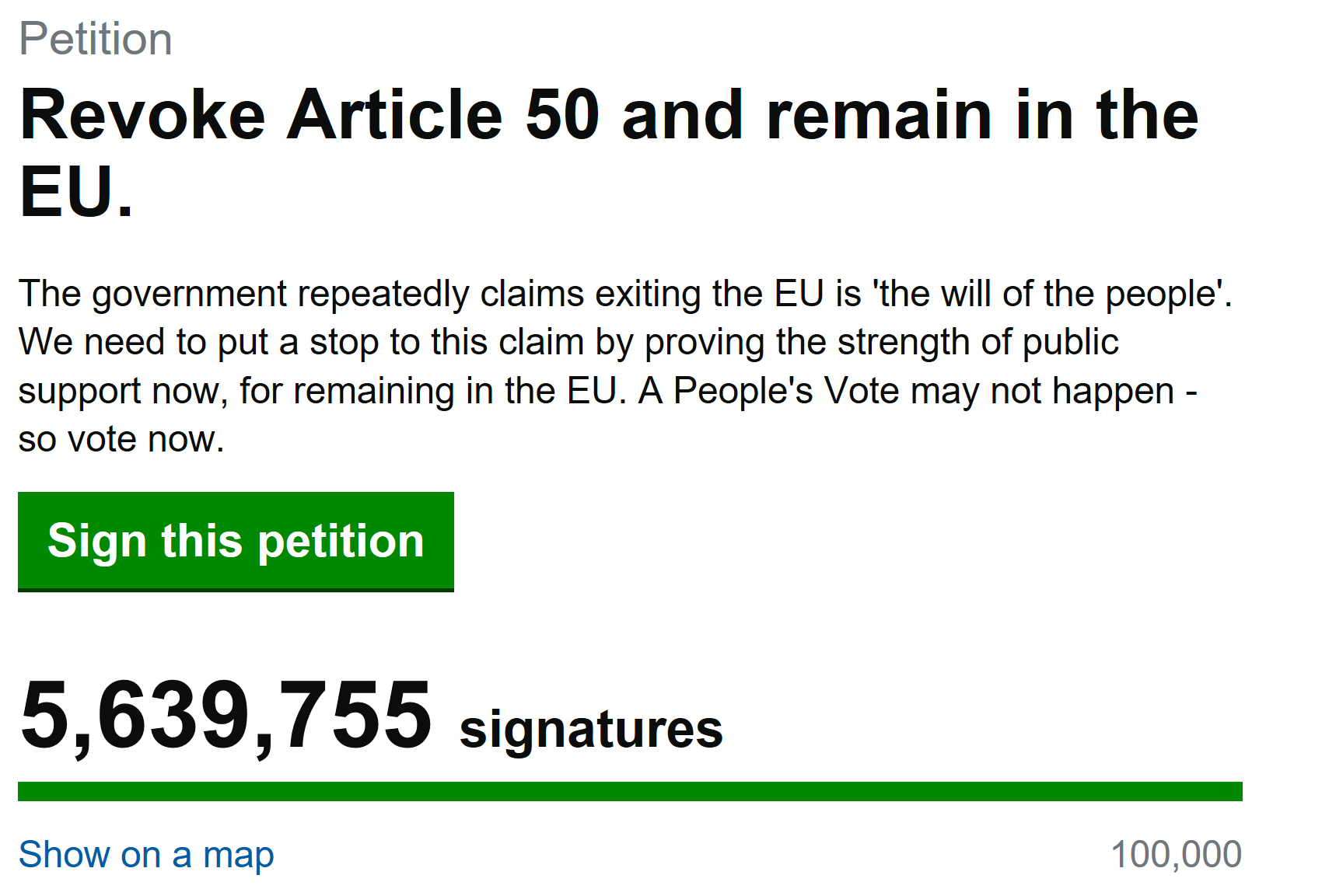 petition