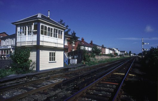 0065. Aughton Rd signalbox. Southport. 31.09.1989.+crop